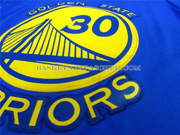 Maillot Manche Courte Golden State Warriors Curry Bleu